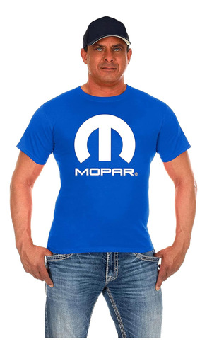 Jh Polera De Manga Corta Con Logo Mopar Para Hombre Con Cu