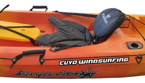 Imagen 5 de 8 de Combo N2 Kayak Kayaxion Dorado Chaleco Asiento Tambuch Pesca