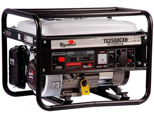 Gerador de Energia Gasolina 2200w Toyama Monofásico 110v - Tg2500cxh