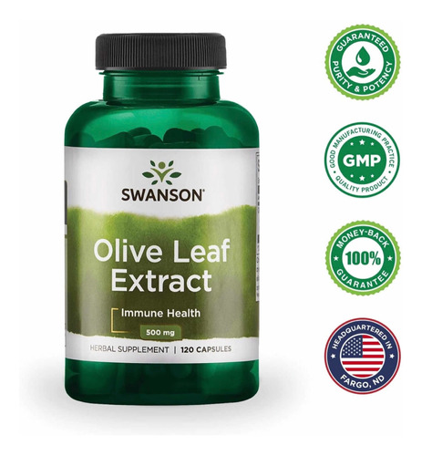 Swanson Extracto Hoja De Olivo(olive Leaf Extract) 120 Caps.