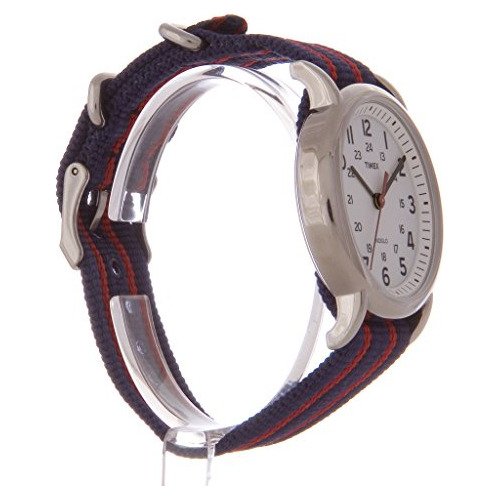 Reloj Timex Weekender Unisex De 38 Mm Con Carcasa Plateada E