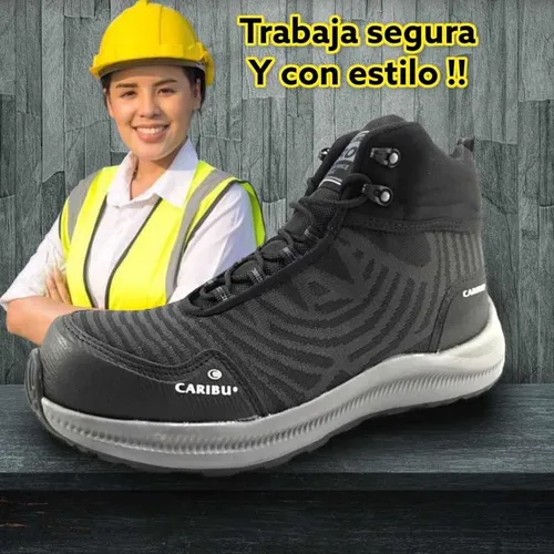 Tenis Bota Industrial Seguridad Trabajo Casquillo Para Dama