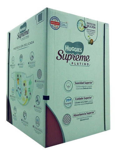 Imagen 4 de 6 de Pañales Huggies Supreme Platino Etapa 1 Unisex, 120 Piezas