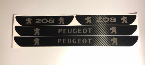 Imagen 2 de 4 de Cubre Zócalos Adhesivos Peugeot 208