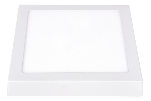 Plafon Panel Led Aplicar Cuadrado 18w 1300lm Elige Color Luz