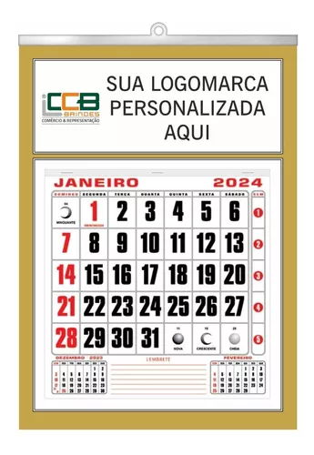 Modelo de calendário 2024