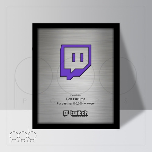 Placa Twitch Personalizada Regalo