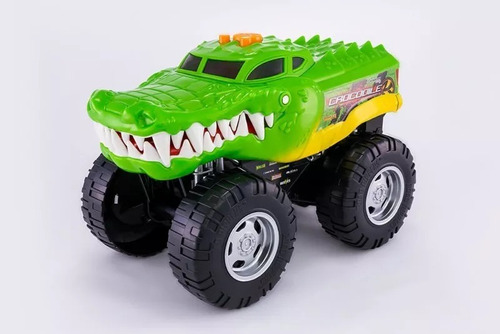 Monster Truck Wheelie 4x4 Rhino Cocodrilo Con Luz Y Sonido