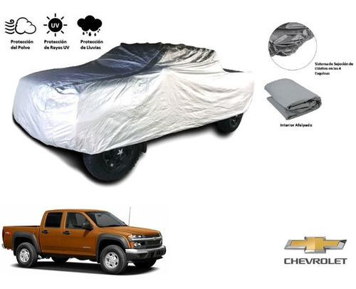 Lona C Broche Cubreauto Afelpada Chevroletcolorado 2008