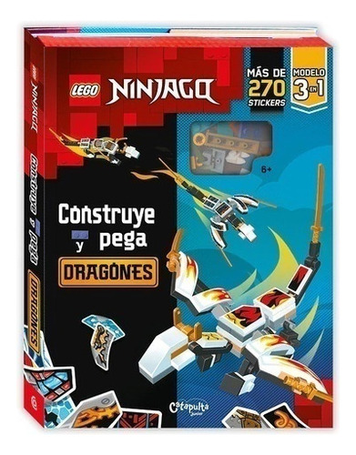 Lego Construye Y Pega Dragones - Catapulta Editores (libro 