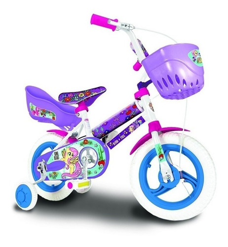 Bicicleta R12 C/canasto Diseño My Little Pony 