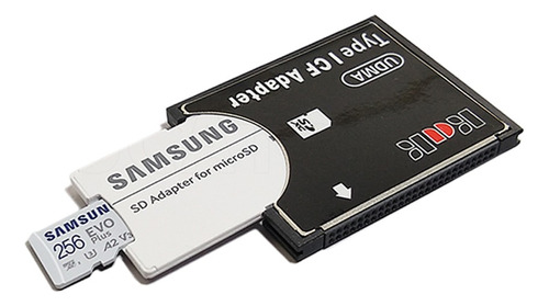 Microsd 256gb Samsung Original + Conversor Compact Flash |n2