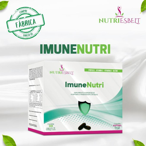 Imunenutri 30cps - Própolis + Vitamina C/d + 10 Vitaminas