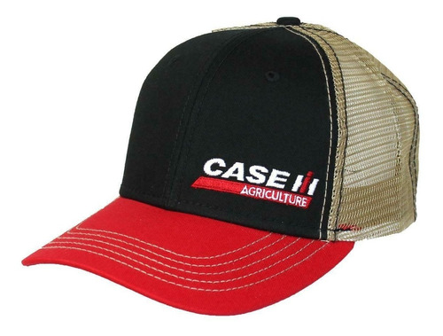 Gorra Case Ih Logo Black And Red Twill - A Pedido_exkarg