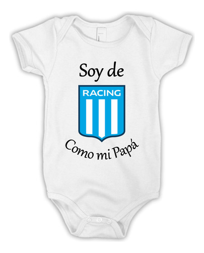 Bodys Bebe Soy De Racing Como Mi Papá