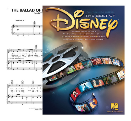 Partitura Piano The Best Of Disney 2nd Edition Pvg Digital Oficial