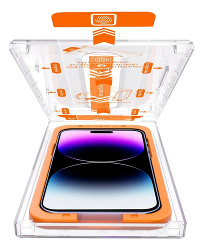 Imagen 7 de 10 de 2 Micas Ez Armor Para iPhone Vidrio Premium Auto Instalacion