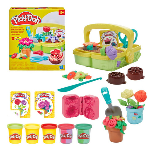 Conjunto De Massinhas Play-doh Playset Jardim Mágico Hasbro Diversas Cores