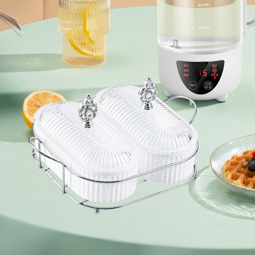 Caja De Almacenamiento De Alimentos Dividido De La Bandeja