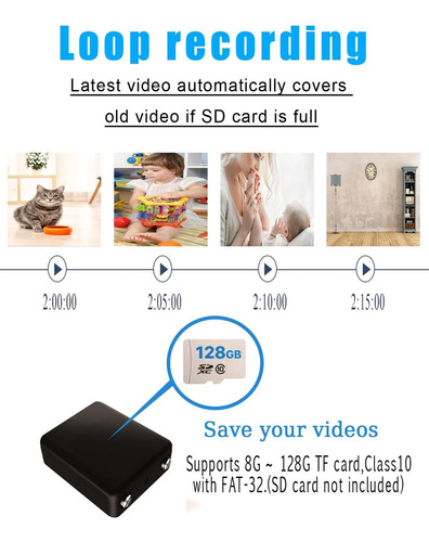 W Mini Cámara Espía Wifi, Cámaras Ocultas Más Pequeñas