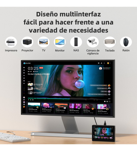 Mini Pc Pantalla Tactil,mini Cpu Portátil,intel N4200,4+64gb,8-inch Pantalla IPS,1280 x 800(720P),4K@30Hz