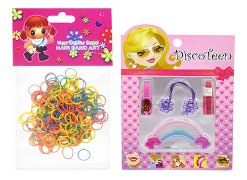 Imagem 5 de 7 de Kit Maquiagem Infantil Batom Pincel Sereia Bz132 + Brinde