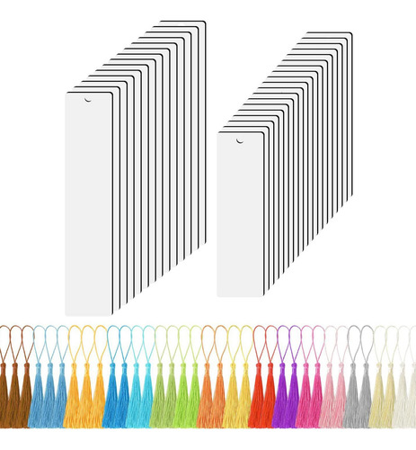 Marcadores De Livro Em Branco Com Borlas Marcadores De Livro