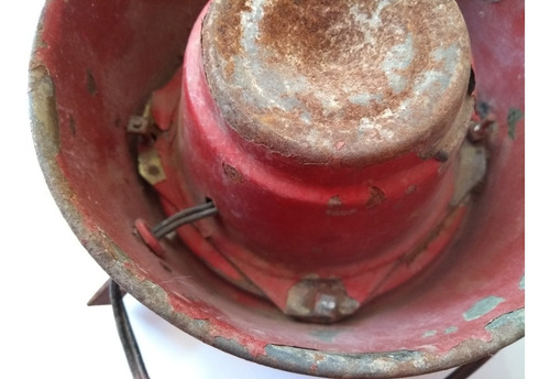 Antigua Trompeta Para Perifoneo O Bocina De Metal Decoración (Usado)