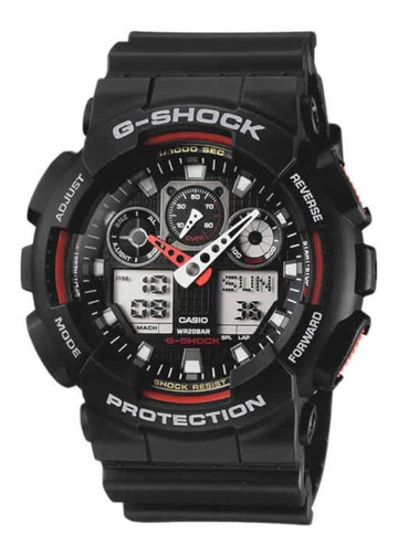 Relógio Casio GA-100-1A4cr G-shock preto resistente a choques