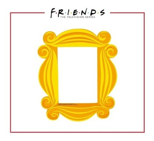 Vinilo Friends Marco Amarillo Puerta Licencia Oficial