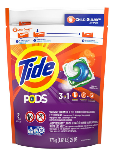Tide Detergente Capsulas Pods Sm 31 Ct