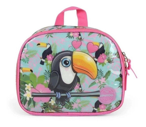 Lancheira Térmica Bolsa Infantil Tucano Up4you Feminina Cor Rosa Tucano Petit Up4you