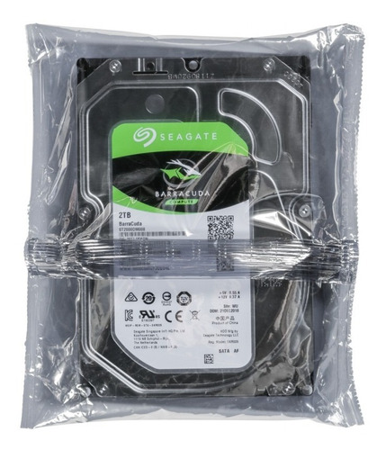 Disco Duro Seagate Barracuda 2tb 7200rpm 256mb 3.5inc Sata 3