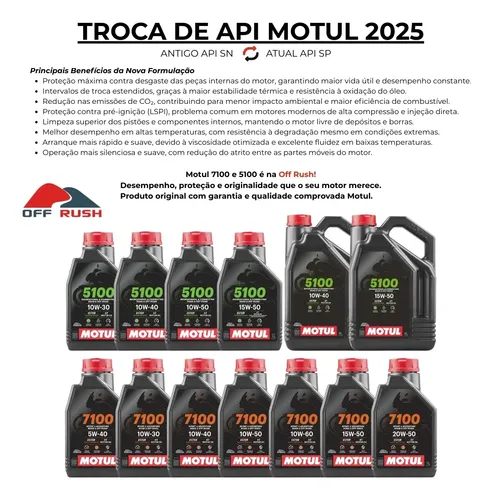 Combo 3 Litros Óleo Motor Motul 5100 10w40 Semi Sintético 4t
