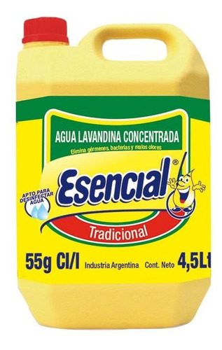 Pack X 24 Unid. Lavandina  Tradicional 4,5 Lt Esencial Lava