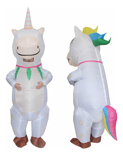 Disfraz Unicornio Adulto Unisex Inflable De Unicornio Nuevo