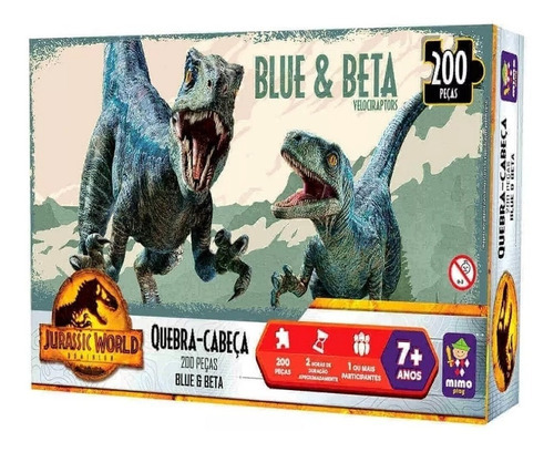 Quebra Cabeça Jurassic World Blue E Beta Mimo 2089