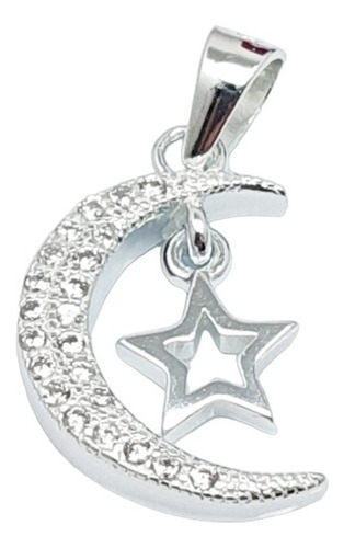 Dije Corazon Luna Plata 925 Elegante Para Mujer Regalo Mama