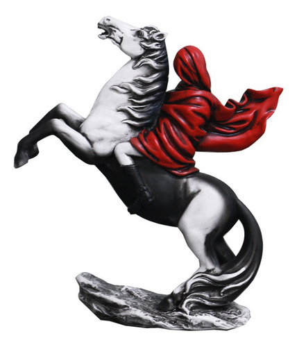 Estatua De Caballo Montando, Escultura De Arte Moderno, Deco