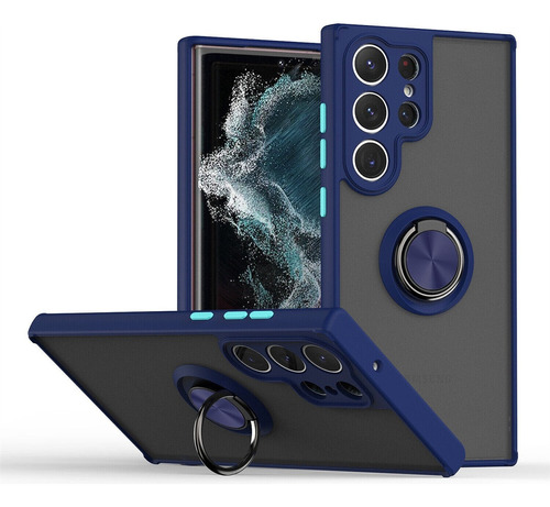 Carcasa 360 Para Samsung S24 Ultra Hibrida Anillo Magnético 