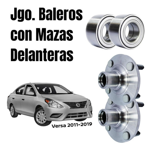 Mazas Con Baleros Dobles Rdas Delanteras Versa 2014