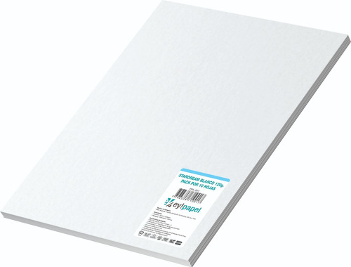 Papel Perlado Satinado Blanco A4 Por 10 Hojas De 120 Grs