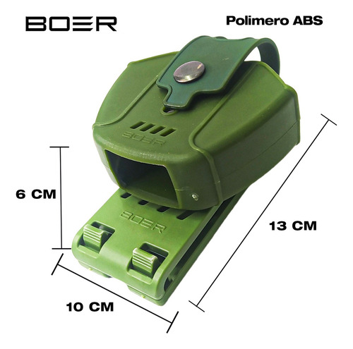 Imagen 4 de 10 de Funda Pistolera Boer Glock Porta Cargador Porta Esposas