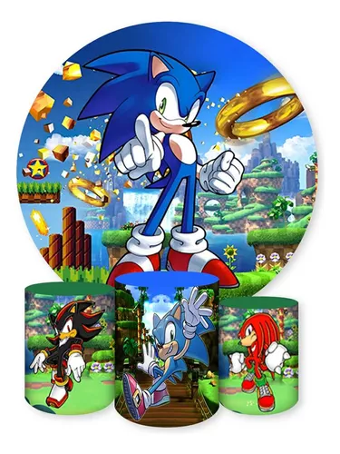 Painel Redondo Sonic - Arte Para Impressão #003