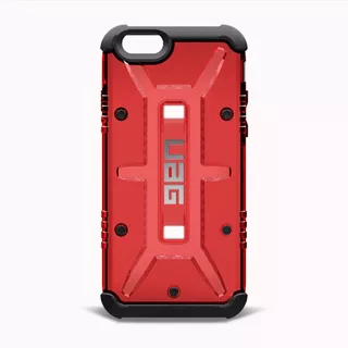Funda Celular Uag Resistente Compatible Con iPhone 6 Plus Color Rojo Liso
