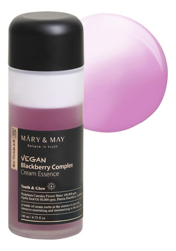 Mary&may Vegan Blackberry Complex Cream Essence 140ml K-bty Momento de aplicación Día/Noche Tipo de piel Mixta/Seca