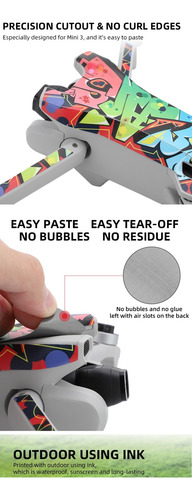 Stickers Protector Plotter Calcos Dron Dji Mini 3 (no Pro)