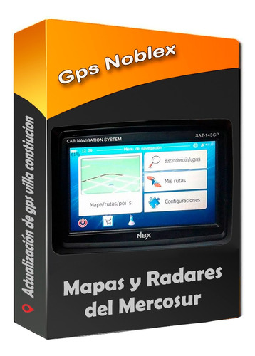 Actualizacion Gps Noblex Sap-143  Igo Primo Mapas  Mercosur