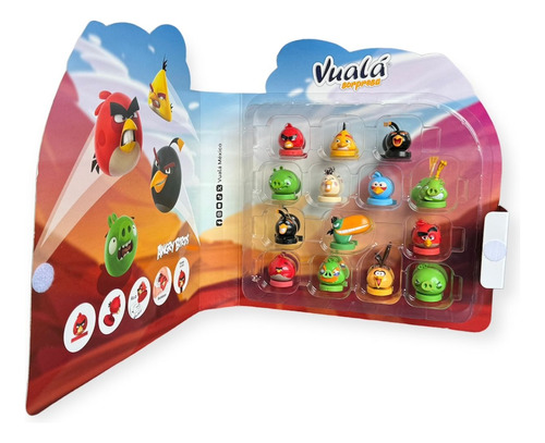 Coleccionador Angry Birds Completo Figuras Vualá Sorpresa