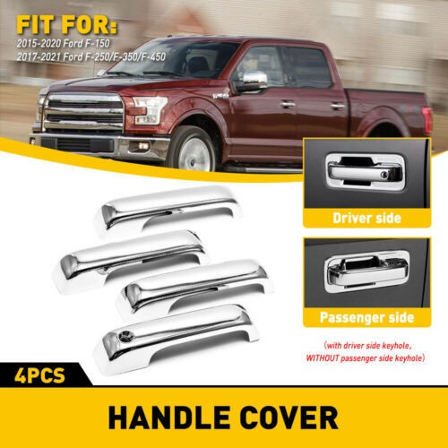 4x Chrome Door Handles For 2017-2020 Ford F-150 F-250 F-3 Mb
